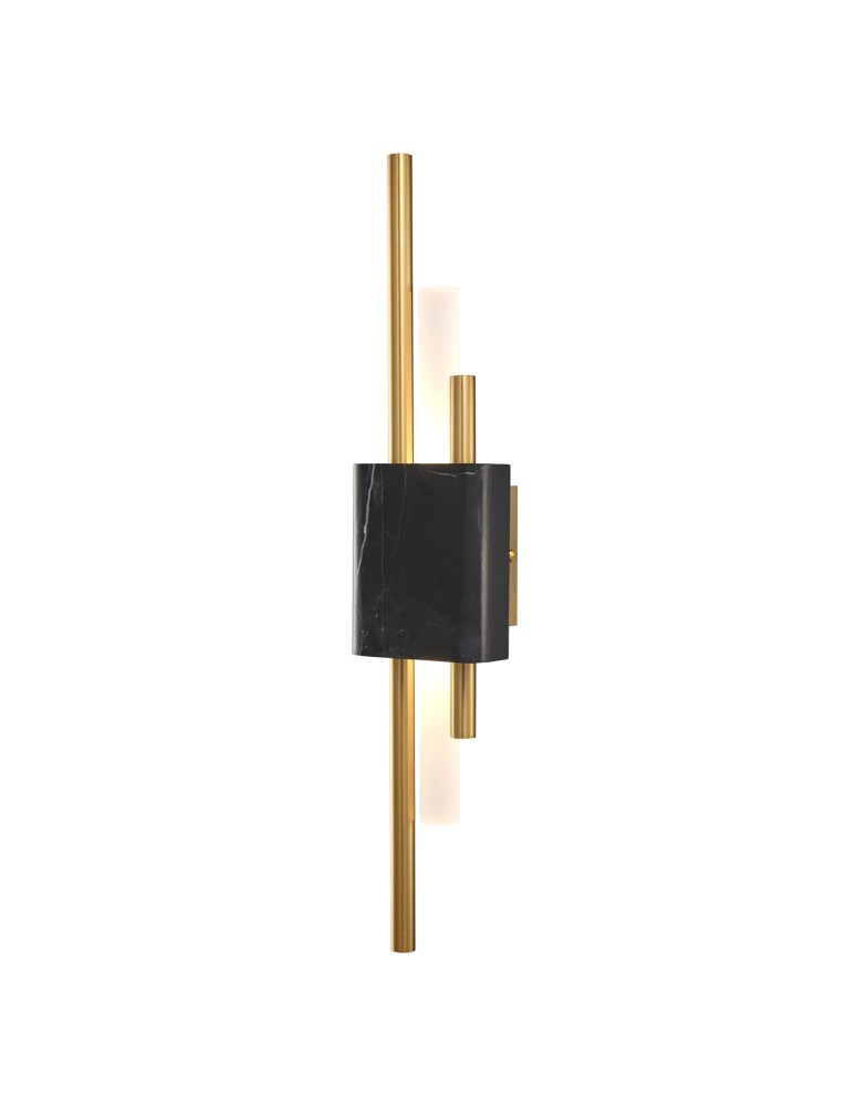 Step into Design Lampa ścienna ELLIE LED marmurowa czarno złota 50cm ST-7007W-BLACK
