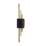Kinkiety designerskie - Step into Design Lampa ścienna ELLIE LED marmurowa czarno złota 50cm ST-7007W-BLACK - product 2