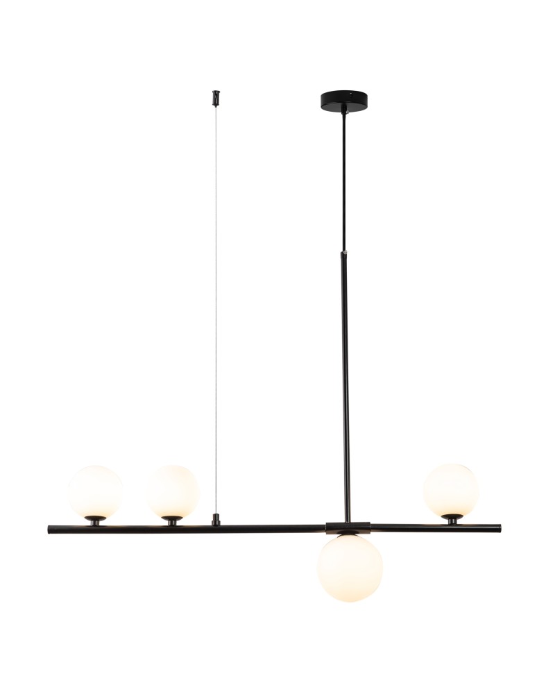 Lampy wiszące kule - Step into Design Lampa wisząca MODERNO czarna 80cm DN1506 black - product kolory-swiatla.pl 2