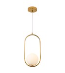 Lampy wiszące kule - Step into Design Lampa wisząca COSTA SOLO złota 40cm DP0001A-400 gold - product 2
