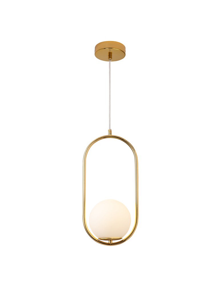 Lampy wiszące kule - Step into Design Lampa wisząca COSTA SOLO złota 40cm DP0001A-400 gold - product kolory-swiatla.pl 2