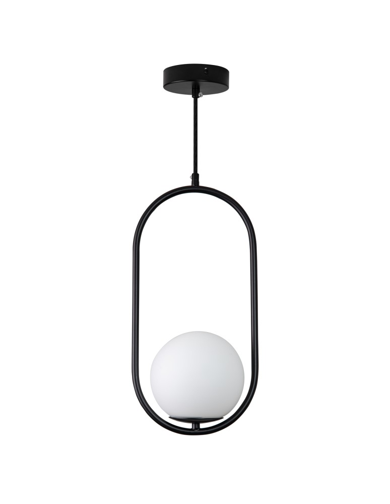 Step into Design Lampa wisząca COSTA SOLO czarna 40cm DP0001A-400 black