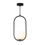 Lampy wiszące kule - Step into Design Lampa wisząca COSTA SOLO czarna 40cm DP0001A-400 black - product 2