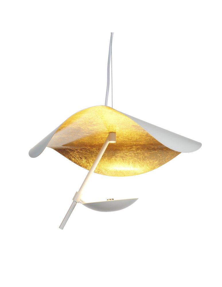 Step into Design Lampa wisząca ENIGMA LED biało złota 40cm ST-8821P-40 WHITE Step into Design Lampa wisząca ENIGMA LED biało złota 40cm ST-8821P-40 WHITE