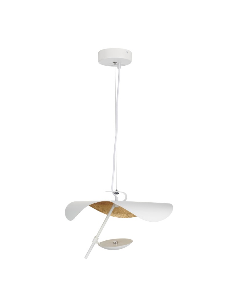 Step into Design Lampa wisząca ENIGMA LED biało złota 40cm ST-8821P-40 WHITE Step into Design Lampa wisząca ENIGMA LED biało złota 40cm ST-8821P-40 WHITE