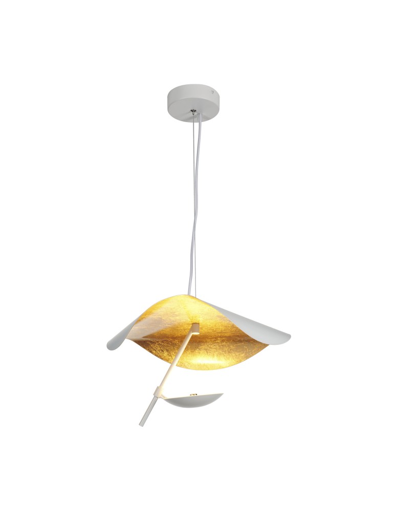 Step into Design Lampa wisząca ENIGMA LED biało złota 40cm ST-8821P-40 WHITE Step into Design Lampa wisząca ENIGMA LED biało złota 40cm ST-8821P-40 WHITE