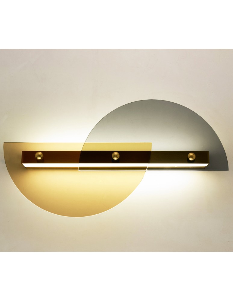 Step into Design Lampa ścienna ARCO LED złota 50cm ST-10335W