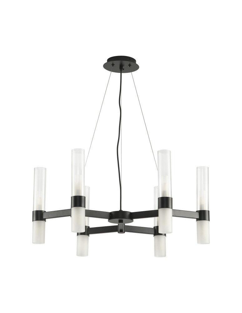 Step into Design Lampa wisząca CANDELA-6 czarna 70cm DN1505-6 black
