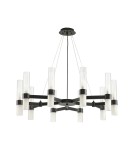 Żyrandole nowoczesne - Step into Design Lampa wisząca CANDELA-10 czarna 85cm DN1505-10 black - product 1