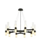 Żyrandole nowoczesne - Step into Design Lampa wisząca CANDELA-10 czarna 85cm DN1505-10 black - product 2
