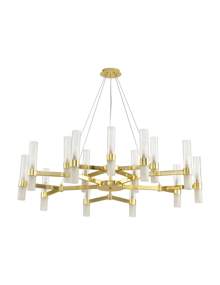 Step into Design Lampa wisząca CANDELA-15 złota 120cm DN1505-15 gold