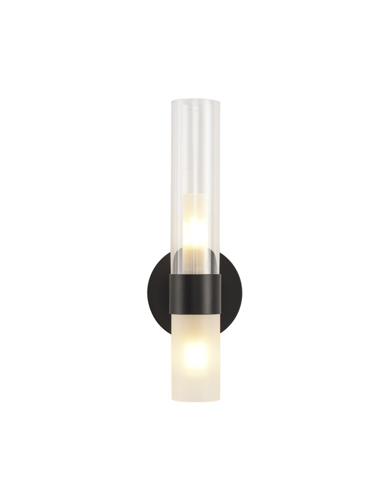 Step into Design Lampa ścienna CANDELA czarna 31cm DN1505-1 black Step into Design Lampa ścienna CANDELA czarna 31cm DN1505-1 black