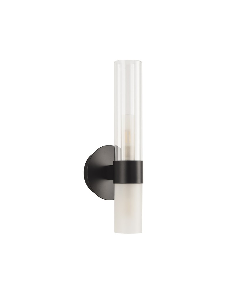 Step into Design Lampa ścienna CANDELA czarna 31cm DN1505-1 black Step into Design Lampa ścienna CANDELA czarna 31cm DN1505-1 black