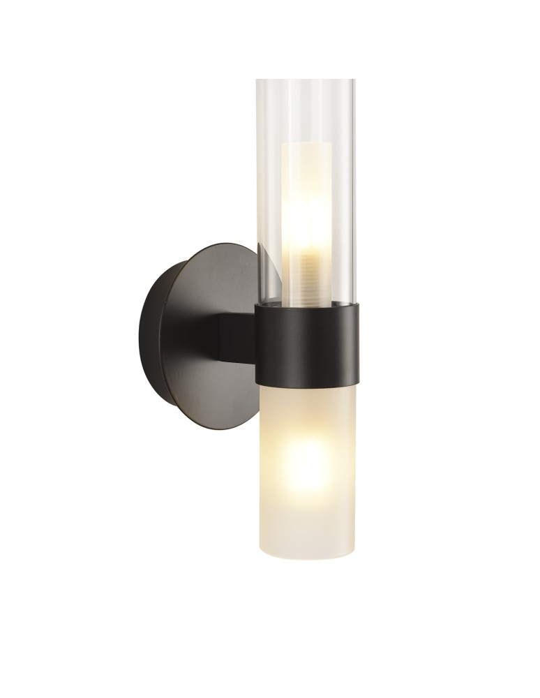 Step into Design Lampa ścienna CANDELA czarna 31cm DN1505-1 black Step into Design Lampa ścienna CANDELA czarna 31cm DN1505-1 black