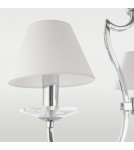 Żyrandole 3 punktowe - Cosmolight Lampa wisząca RIGA P03755CH-WH Srebrny - product 2