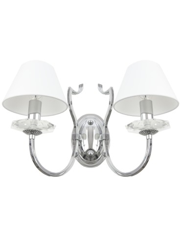 Cosmolight Kinkiet RIGA W02779CH-WH Srebrny