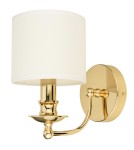 Kinkiety w stylu Hampton - Cosmolight Kinkiet ABU DHABI W01940AU-WH Złoty - product 1