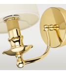 Kinkiety w stylu Hampton - Cosmolight Kinkiet ABU DHABI W01940AU-WH Złoty - product 2