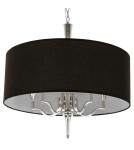 Lampy wiszące w stylu Hampton - Cosmolight Lampa wisząca WASHINGTON P05922NI-BK Srebrny - product 1