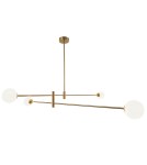 Lampy wiszące kule - Cosmolight Lampa wisząca CAPE TOWN P04167BR Mosiądz - product 1