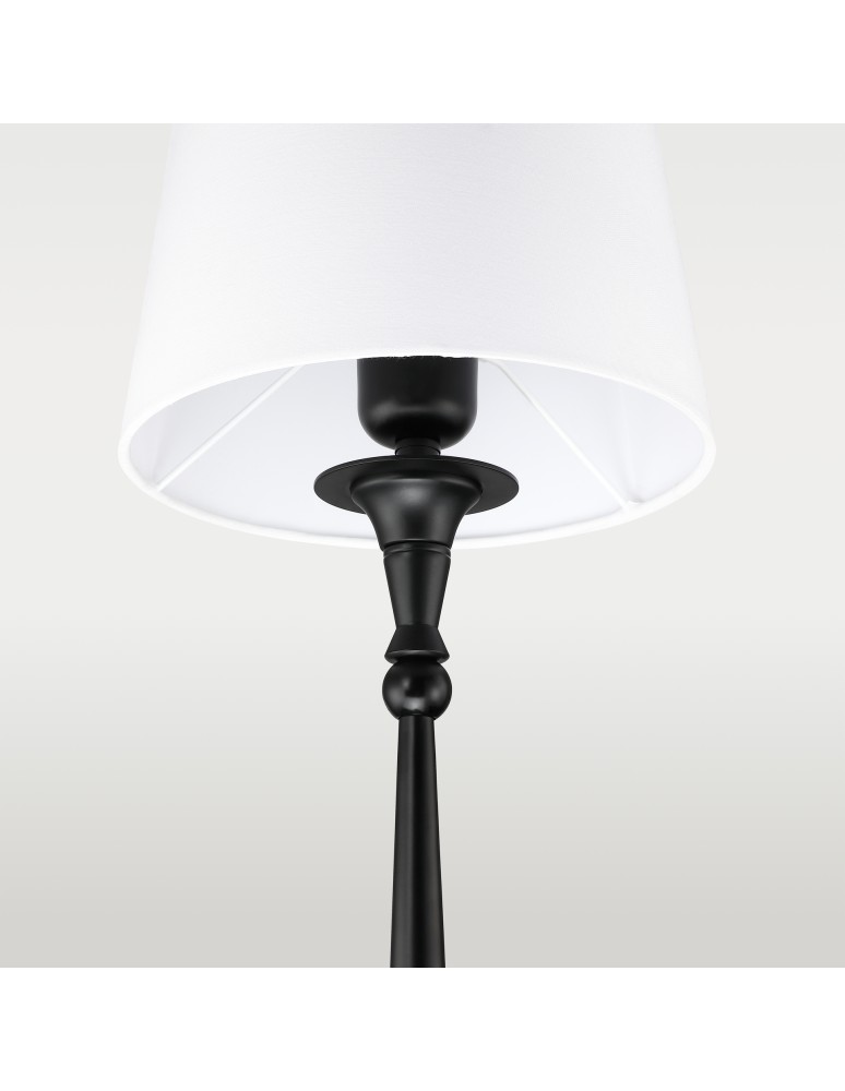 Cosmolight Lampa stołowa AUSTIN T01241BK-WH Czarny Cosmolight Lampa stołowa AUSTIN T01241BK-WH Czarny
