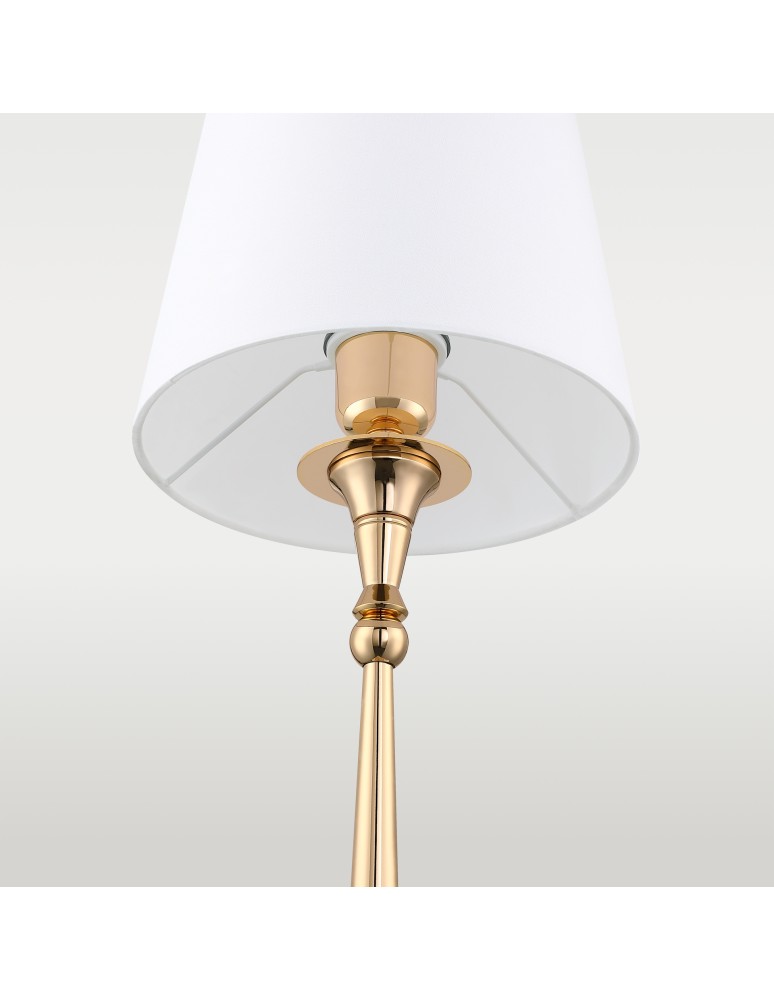 Cosmolight Lampa stołowa AUSTIN T01227AU-WH Złoty Cosmolight Lampa stołowa AUSTIN T01227AU-WH Złoty