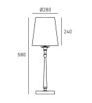 Cosmolight Lampa stołowa AUSTIN T01227AU-WH Złoty Cosmolight Lampa stołowa AUSTIN T01227AU-WH Złoty