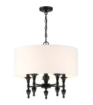 Cosmolight Lampa wisząca AUSTIN P05203BK-WH Czarny Cosmolight Lampa wisząca AUSTIN P05203BK-WH Czarny