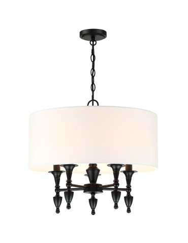 Cosmolight Lampa wisząca AUSTIN P05203BK-WH Czarny