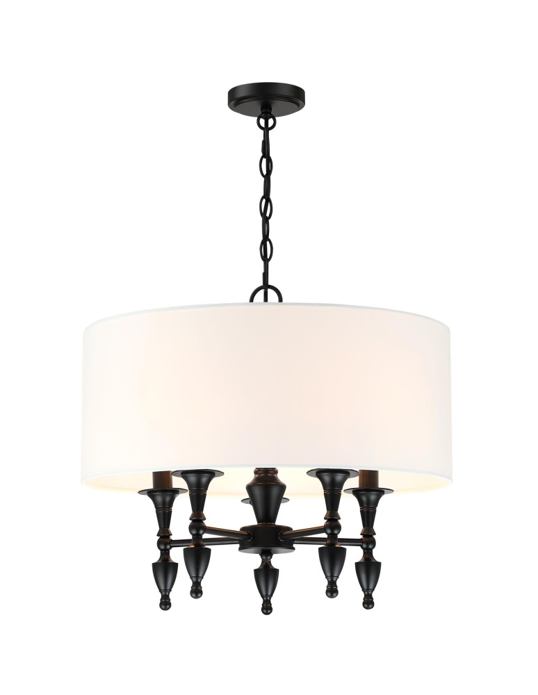 Cosmolight Lampa wisząca AUSTIN P05203BK-WH Czarny Cosmolight Lampa wisząca AUSTIN P05203BK-WH Czarny