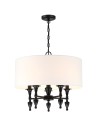 Cosmolight Lampa wisząca AUSTIN P05203BK-WH Czarny