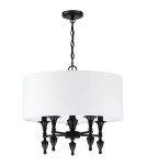 Cosmolight Lampa wisząca AUSTIN P05203BK-WH Czarny Cosmolight Lampa wisząca AUSTIN P05203BK-WH Czarny