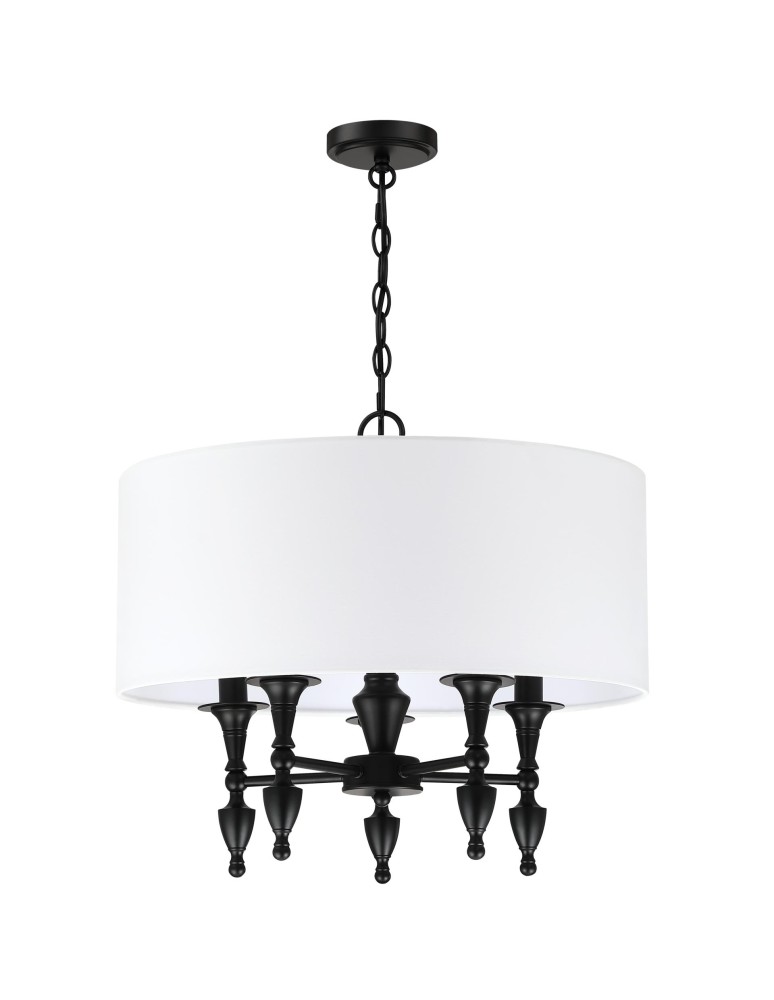 Cosmolight Lampa wisząca AUSTIN P05203BK-WH Czarny Cosmolight Lampa wisząca AUSTIN P05203BK-WH Czarny