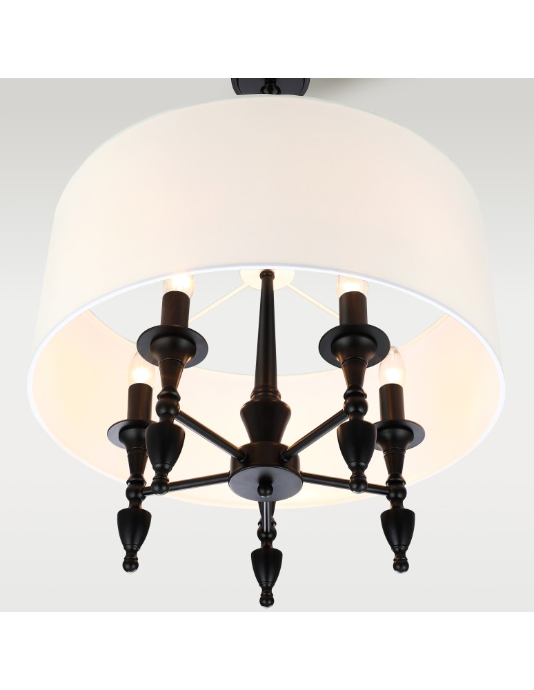 Cosmolight Lampa wisząca AUSTIN P05203BK-WH Czarny Cosmolight Lampa wisząca AUSTIN P05203BK-WH Czarny