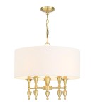 Cosmolight Lampa wisząca AUSTIN P05197BR-WH Mosiądz Cosmolight Lampa wisząca AUSTIN P05197BR-WH Mosiądz