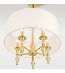 Cosmolight Lampa wisząca AUSTIN P05197BR-WH Mosiądz Cosmolight Lampa wisząca AUSTIN P05197BR-WH Mosiądz