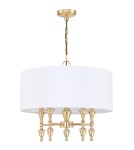Cosmolight Lampa wisząca AUSTIN P05180AU-WH Złoty Cosmolight Lampa wisząca AUSTIN P05180AU-WH Złoty