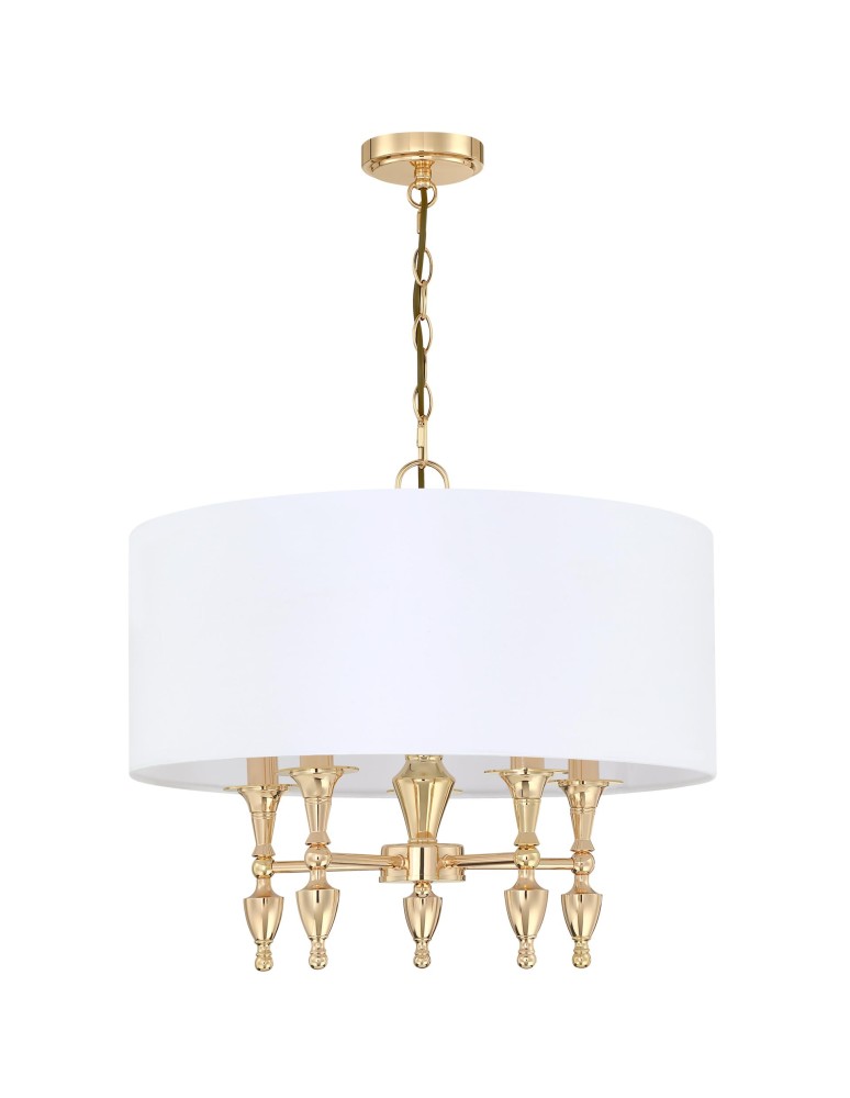 Cosmolight Lampa wisząca AUSTIN P05180AU-WH Złoty Cosmolight Lampa wisząca AUSTIN P05180AU-WH Złoty