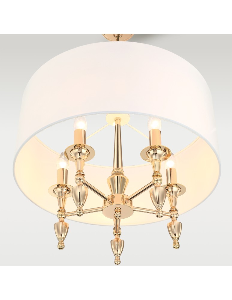Cosmolight Lampa wisząca AUSTIN P05180AU-WH Złoty Cosmolight Lampa wisząca AUSTIN P05180AU-WH Złoty
