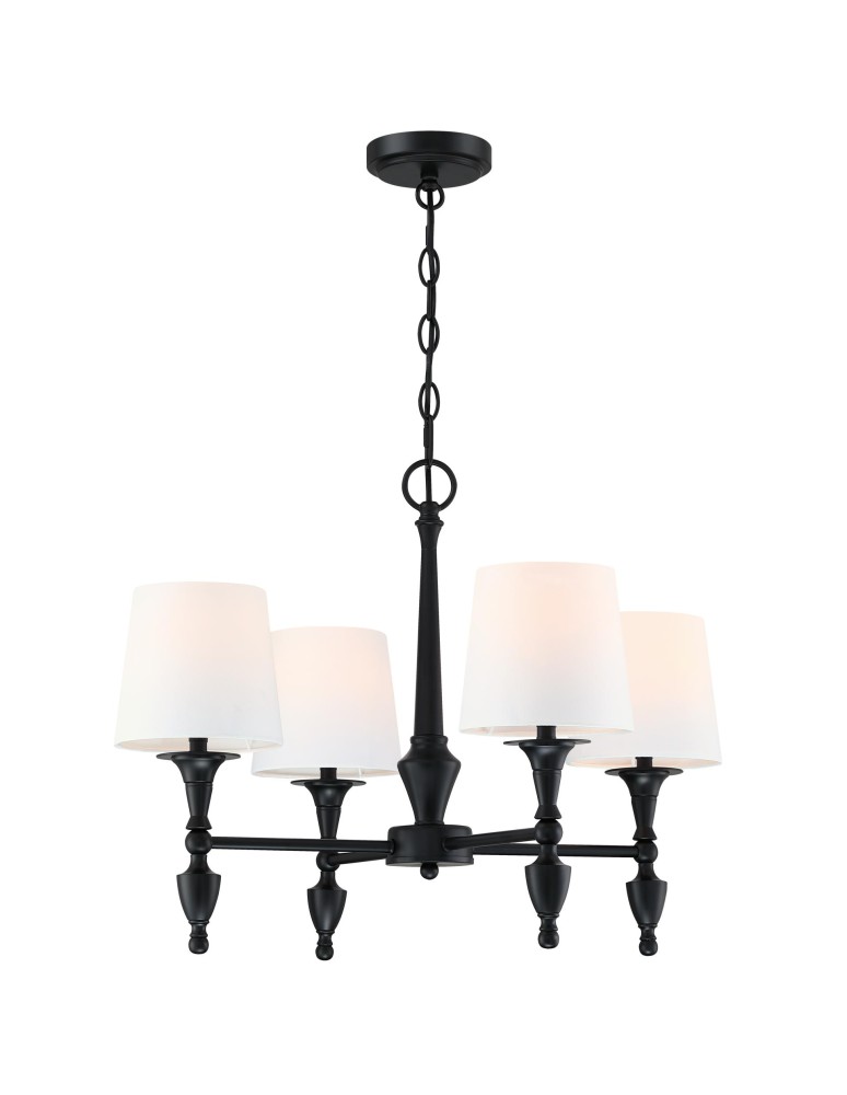 Cosmolight Lampa wisząca AUSTIN P04166BK-WH Czarny Cosmolight Lampa wisząca AUSTIN P04166BK-WH Czarny