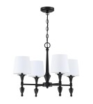 Cosmolight Lampa wisząca AUSTIN P04166BK-WH Czarny Cosmolight Lampa wisząca AUSTIN P04166BK-WH Czarny