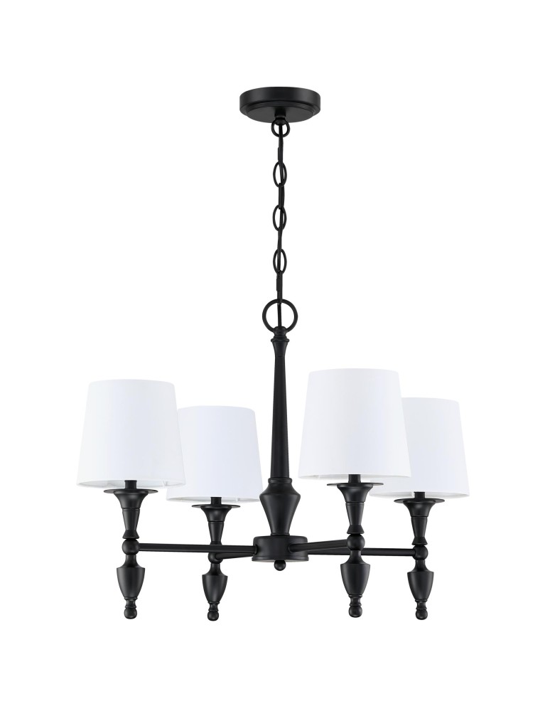 Cosmolight Lampa wisząca AUSTIN P04166BK-WH Czarny Cosmolight Lampa wisząca AUSTIN P04166BK-WH Czarny
