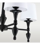 Cosmolight Lampa wisząca AUSTIN P04166BK-WH Czarny Cosmolight Lampa wisząca AUSTIN P04166BK-WH Czarny