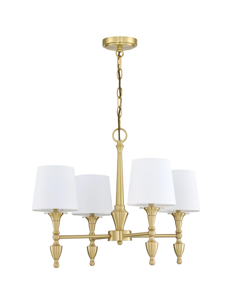 Cosmolight Lampa wisząca AUSTIN P04159BR-WH Mosiądz Cosmolight Lampa wisząca AUSTIN P04159BR-WH Mosiądz