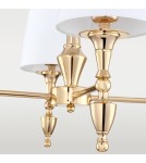 Cosmolight Lampa wisząca AUSTIN P04142AU-WH Złoty Cosmolight Lampa wisząca AUSTIN P04142AU-WH Złoty