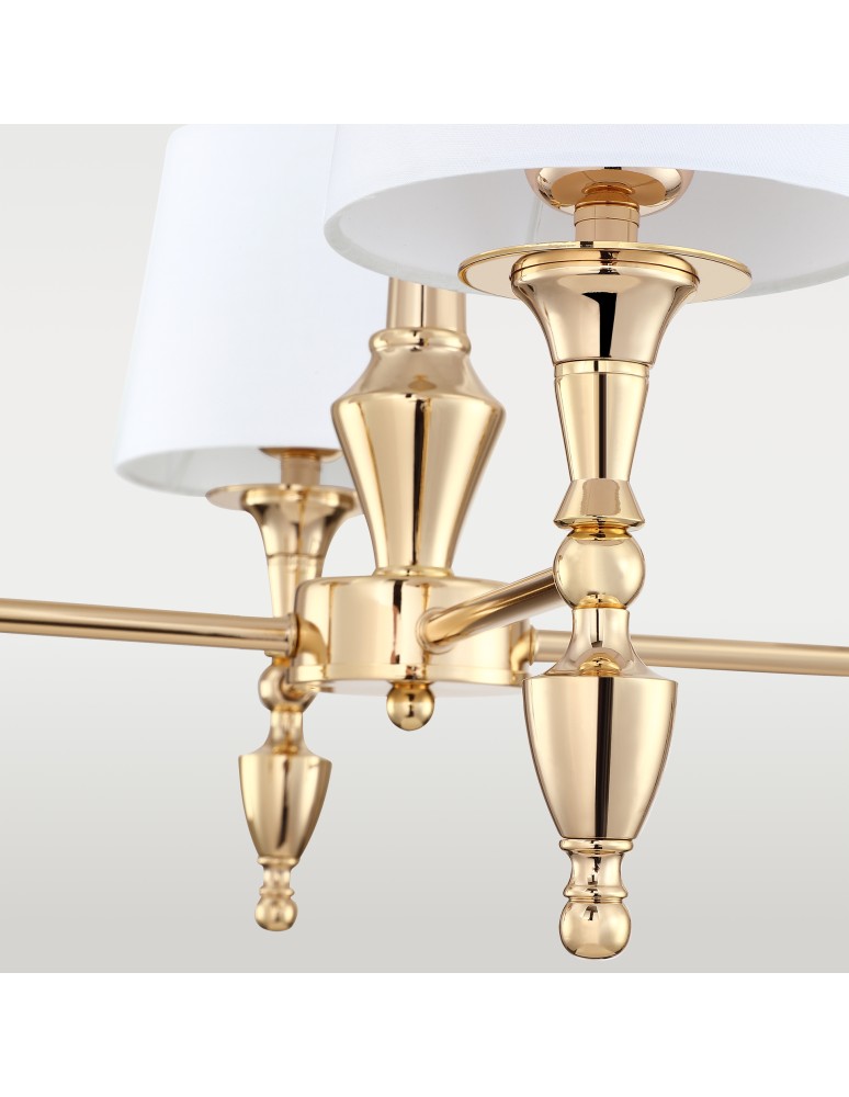 Cosmolight Lampa wisząca AUSTIN P04142AU-WH Złoty Cosmolight Lampa wisząca AUSTIN P04142AU-WH Złoty