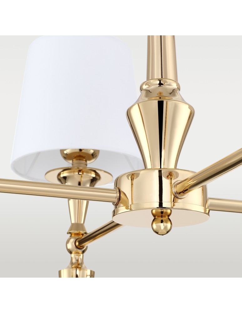 Cosmolight Lampa wisząca AUSTIN P04142AU-WH Złoty Cosmolight Lampa wisząca AUSTIN P04142AU-WH Złoty