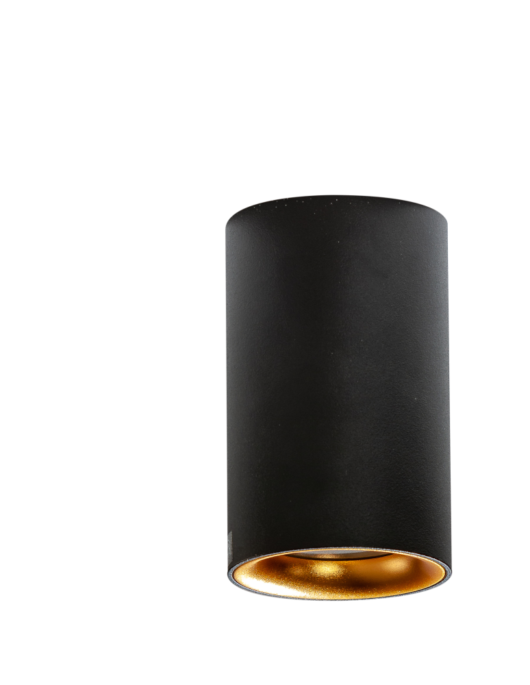 Azzardo EIGER IP54 BK/GO Lampa Natynkowa IP54 Czarny/Złoty AZ4261