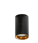 Lampy sufitowe łazienkowe - Azzardo EIGER IP54 BK/GO Lampa Natynkowa IP54 Czarny/Złoty AZ4261 - product 1