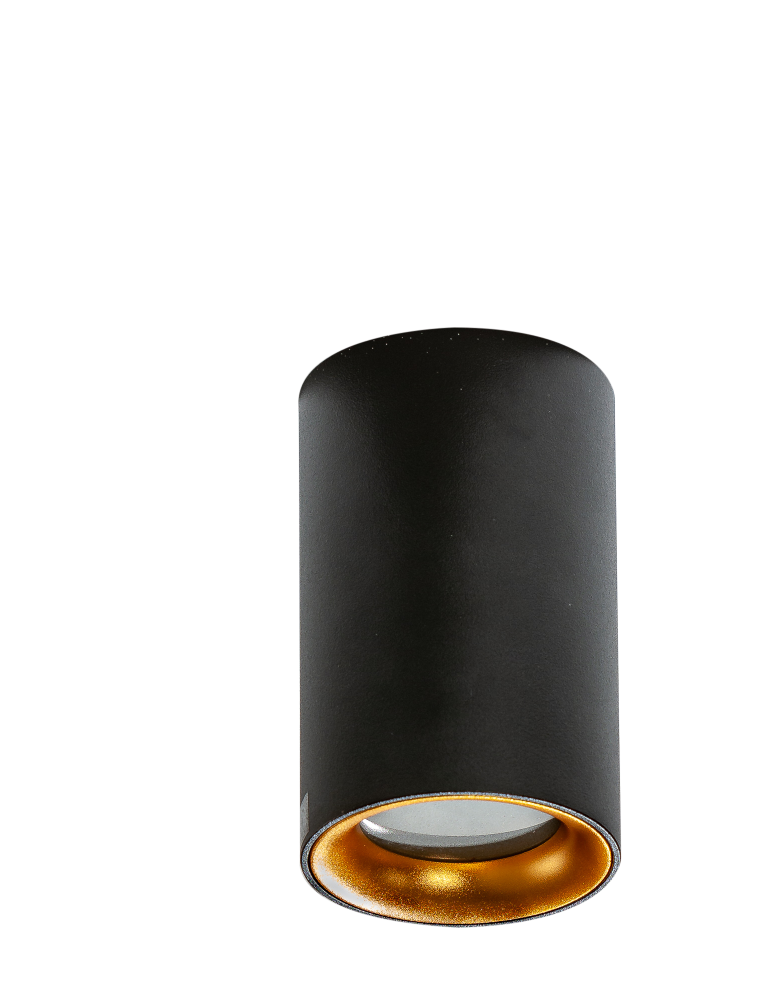 Azzardo EIGER IP54 BK/GO Lampa Natynkowa IP54 Czarny/Złoty AZ4261